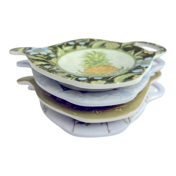 Keller-Charles Vintage Tea Bag Holders 4 Melamine. - Picture 8 of 11